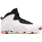 Air Jordan 10 “White Barely Volt Ember Glow” (GS)