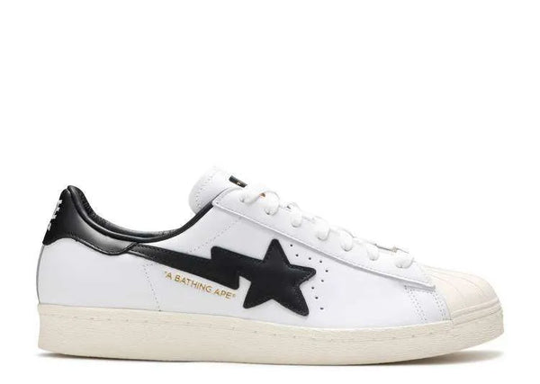 AD SUPERSTAR BAPE ‘WHITE BLACK’