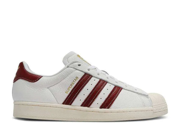 AD SUPERSTAR ‘WHITE COLLEGIATE BURGUNDY’
