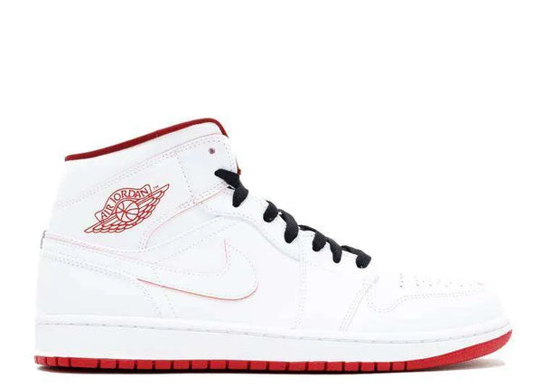 AJ 1 MID ‘WHITE BLACK GYM RED’