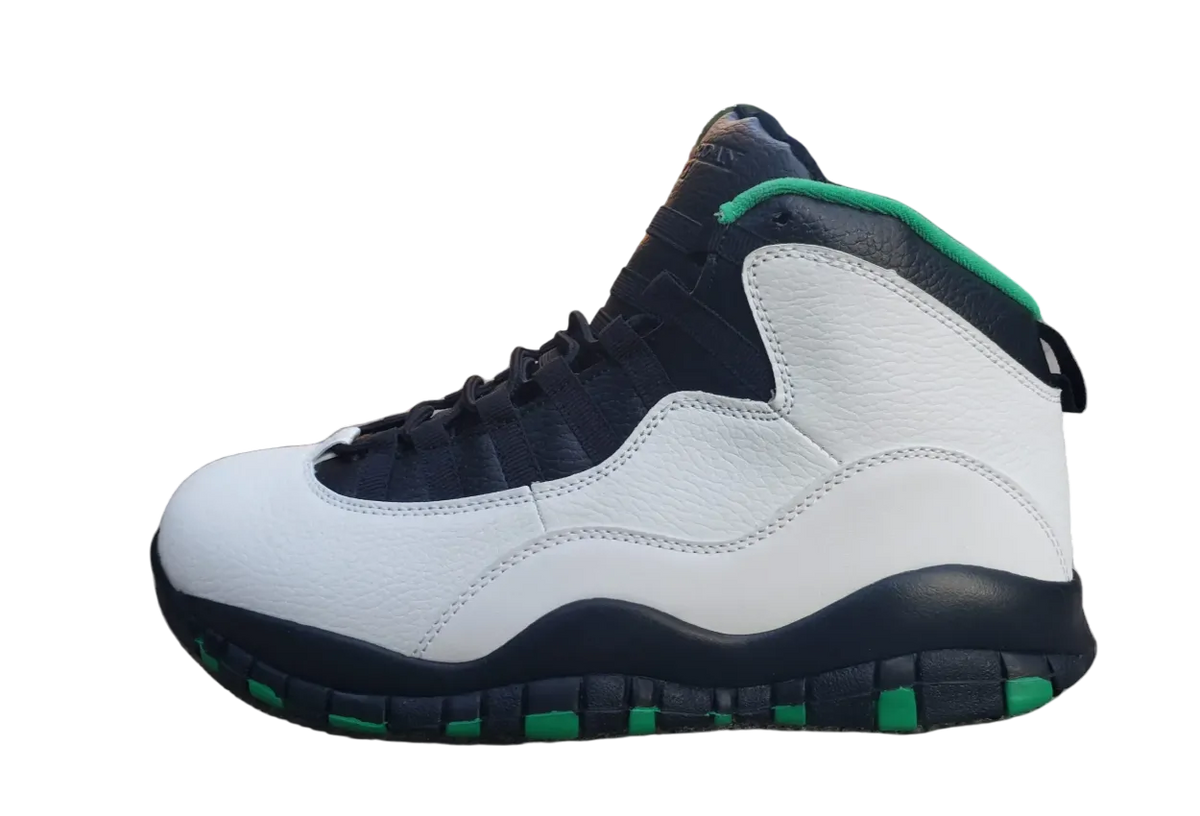 Air Jordan 10 “Blanco, Negro y Verde”