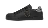 Calfskin nappa Portofino sneakers with crown patch Black