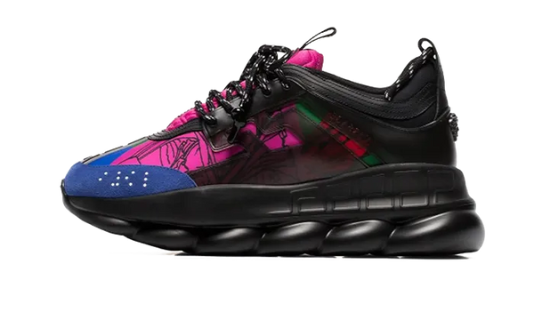 Chain Reaction Blue Black Fuchsia