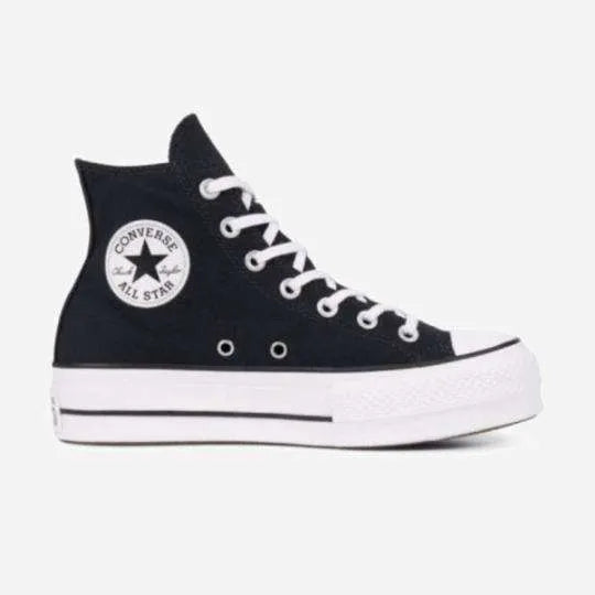 C All Star- Negras Altas Plataforma