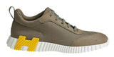 Hermes Bouncing Sneaker “Etoupe/Yellow”