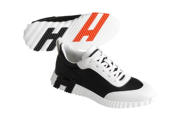 H Bouncing Sneaker Ripstop Fabric “Black White Orange”