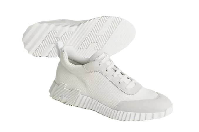 Hermes Bouncing Sneaker Triple White
