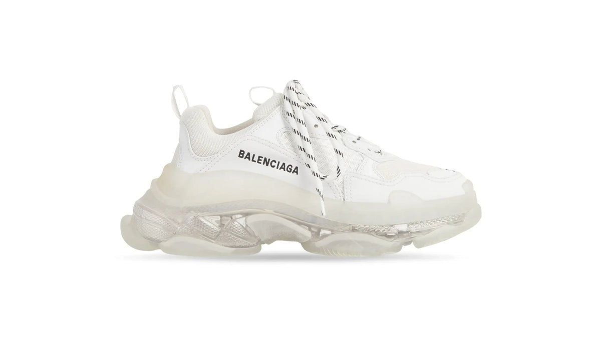 Men’s Triple S Clear Sole Sneaker in White