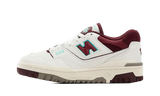 NB 550 White Burgundy Blue