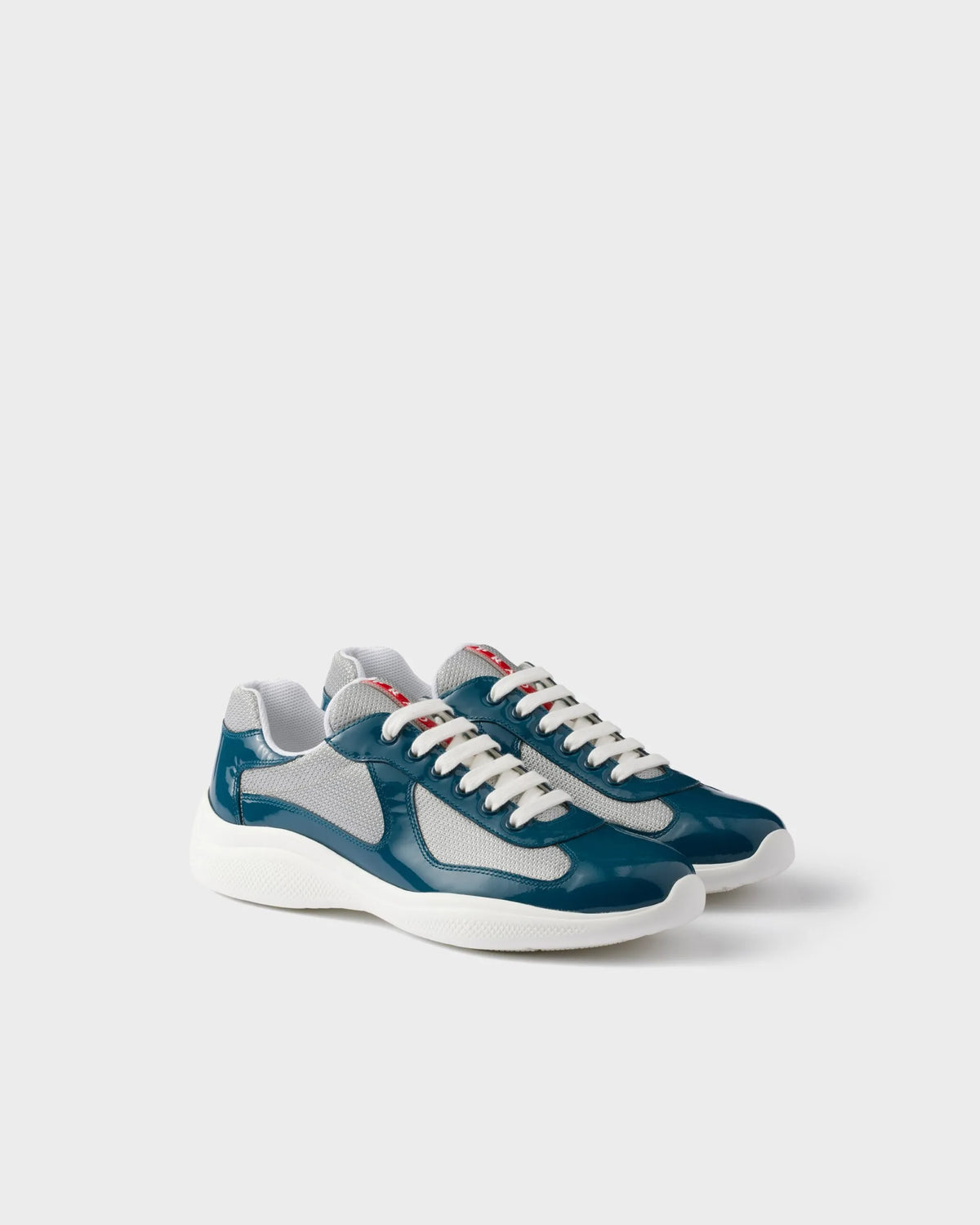 Patent leather and technical fabric Prada America’s Cup sneakers
