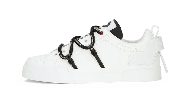 Portofino sneakers in calfskin and patent leather White